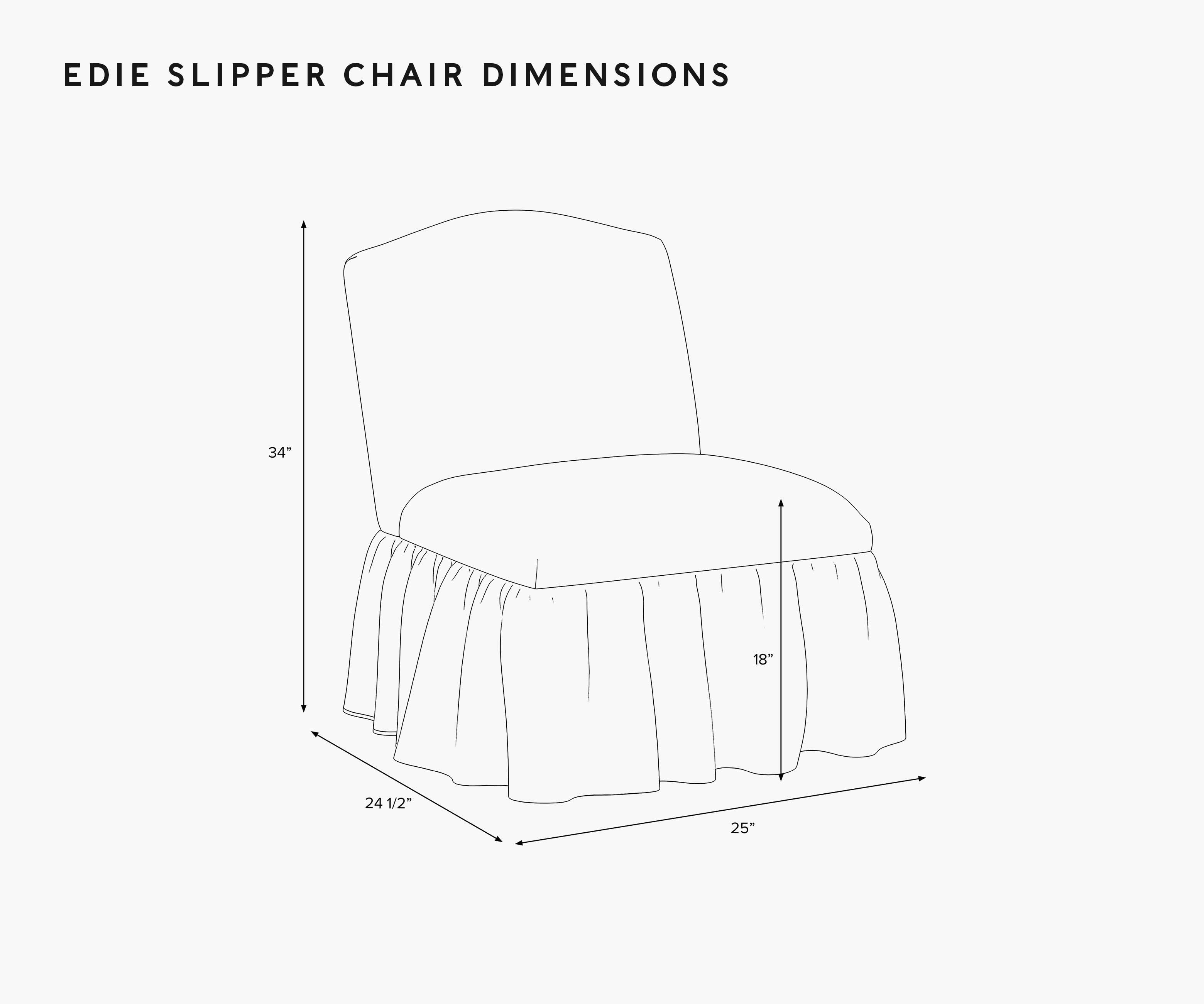 Edie Slipper Chair - Garden Party